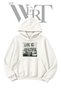 "Life Is Beautiful" Unprinted White Hooded Sweatshirt (2-Ply)