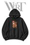 Asuka Langley Pre-Printed Black Hooded Sweatshirt (2-Ply)
