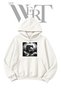 Einstein DJ Unprinted White Hooded Sweatshirt (2-Ply)