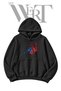 Judo Pre-Printed Black Hooded Sweatshirt (2-Ply)