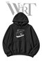 Yeti Snowboard Pre-Printed Black Hooded Sweatshirt (2-Ply)