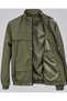Mock Neck, Snap-Fastened Button, and Zipper-Closure Transitional Jacket - 5
