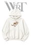 Ahsap Kizak Pre-Printed White Hooded Sweatshirt (2-Ply)