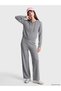 Women's Knit Pants with Elastic Waistband (W6) - 2