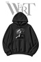 Human Mind Pre-Printed Black Hooded Sweatshirt (2-Ply)