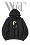 Bob Marley Pre-Printed Black Hooded Sweatshirt (2-Ply)