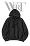Rabbit Mace Pre-Printed Black Hooded Sweatshirt (2-Ply)