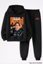 OSCAR PİASTRİ NEW SEASON PRINTED 3-PLY QUALITY SWEATSHIRT AND SWEATPANTS KIDS' SET