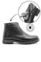 Genuine Leather, Fur-Trimmed, Special Sole, Italian-Style, Water-Resistant, Zip-Up Boots, Easy-to-Put-On Winter Boots - 4