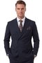 Men's Slim Fit Double-Breasted Navy Blue Suit – Stretch Fabric Casual-Chic Business 2702414 - 2