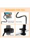 Flexible Tablet Holder for Bed – Adjustable iPad & Tablet Stand for 4.7–11" Devices, 30-inch Arm Clamp Compatible with iPad, Galaxy Tab, Switch, Kindle (White) - 5