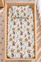 100% Cotton Fitted Baby Sheet Set - Musical Forest Pattern - 2 Baby Pillowcases - 60X120-70X110-70X120 - Suitable for Crib and Playpen.