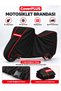 Falcon Magic 50 Motorcycle Cover (BLACK-RED STRIPES) Motorcycle Cover, Motorcycle Tent, Motorcycle Cover, Case