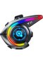 Motorcycle Bluetooth Headset – Helmet Audio System with Bluetooth 5.4, FM Radio, IPX6 Waterproof, Noise Reduction, HD Sound, RGB Light, CVC+DSP Mic – for All Helmets