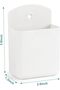 Wall-Mounted Storage Pocket Holder, White, 3-Pack - 3