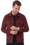 Men's Slim Fit corduroy velvet burgundy jacket – 100% Cotton, Buttoned, With Pockets, Unlined 2701104 - 3