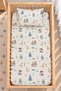 100% Cotton Fitted Sheet Set for Babies - Winter Pattern - 2 Baby Pillowcases - 60X120-70X110-70X120 - Suitable for Baby Cots and Playpens.