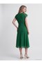 V-Neck Flared Dress - 4