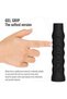 Tennis Racket Grip Tape, White/Black, Hexagonal Pattern Design - 6