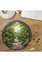 Custom-Cut Round 272-Piece Wooden Puzzle with Lemon Grove Design MPDA3018