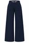 Women's Wing Stone-Printed Curved-Hem Fleece-Lined Wide-Leg Sweatpants