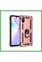 غطاء سيليكون متوافق مع هاتف Redmi 9A، تصميم "سوفيا" مع حلقة - لون وردي، من BEZOSS.