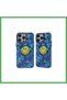 غطاء متوافق مع هاتف iPhone 14 Pro، تصميم Apollo Magneticsafe - لون أزرق - من BEZOSS.