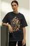 Unisex Oversized Crocodile One-Piece Anime Character Front-Printed Premium T-Shirt - 2