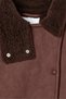 Women's Suede Winter Jacket with Fur-Lined, Belted Design - 7