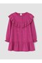 RMZ APPAREL: Girls' Ribbed Corduroy Dress with Zero-Robe Embroidered Collar
