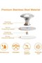 Stainless Steel Drawer Knobs, 4pcs Self-Stick Instant Cabinet Handle Pulls, Adhesive Sliding - 3