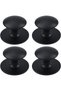 Stainless Steel Drawer Knobs, 4pcs Self-Stick Instant Cabinet Handle Pulls, Adhesive Sliding