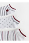 Quality Pieces from Çelebi Store Embroidered Women's Booties Socks 5-Piece Set - 2