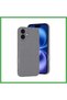 iPhone 16 Plus Compatible Case: First Silicone - Gray BEZOSS