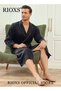 Men's Long Sleeve Satin Robe, Lightweight Silky Kimono Bathrobe with Adjustable Tie and 2 Pockets, S - 6