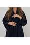Washed Silk Abaya with Washed Crepe