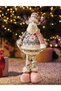 New year decorative deer, pink costume, 42 cm, with extendable legs, brs-3837 - 2