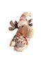 New year decorative deer, pink costume, 42 cm, with extendable legs, brs-3837 - 3