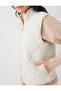 Stone Embellished, Detailed, Straight-Cut, Quilted Puff Vest - 4