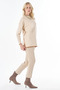 Contrast-Color Knit Sweater, Cream - 6