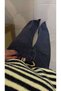 Loste Anthracite Hem Detail Wide-Leg Jeans with Cuffed Hem - 2