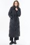 Black Padded Belted Coat - 2