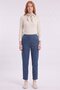 Blue Denim Pants with a Detailed Wash - 2