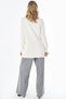 Ecru Knit Tunic with Pearl Details - 4