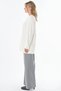 Ecru Knit Tunic with Pearl Details - 3