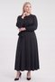 Detailed Jacquard Dress, Black