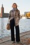 Lyocell Pants with Button Details, Charcoal Grey