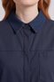 Navy Blue Cotton Tunic with Collar Detail - 6