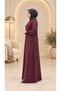 Women's Plus-Size Glittery Paneled Dress - 3
