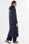 Navy Blue Padded Jacket with Zip Detail - 5